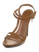 Burberry Leather T-Strap Sandals