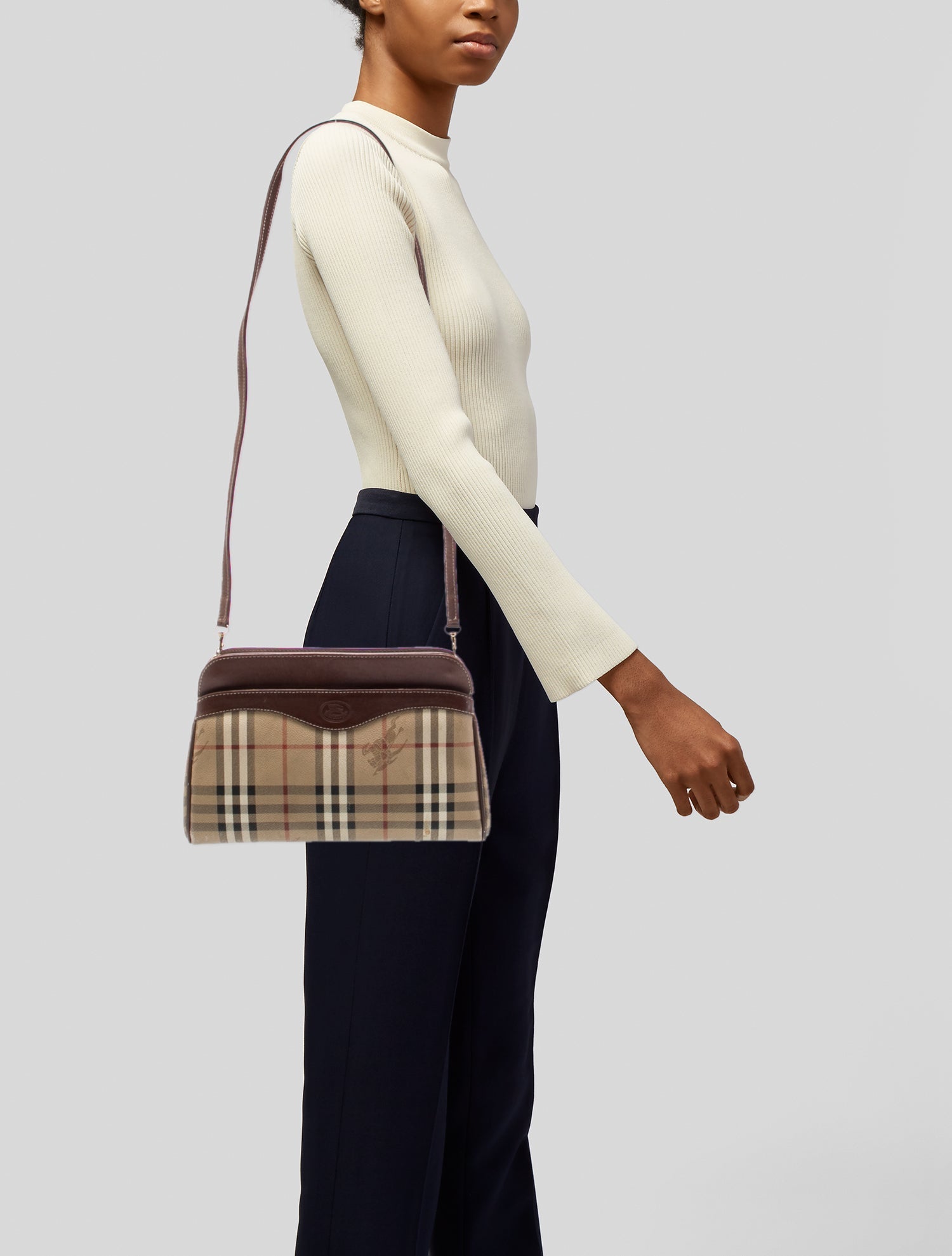 Burberry's Haymarket Check Shoulder Bag