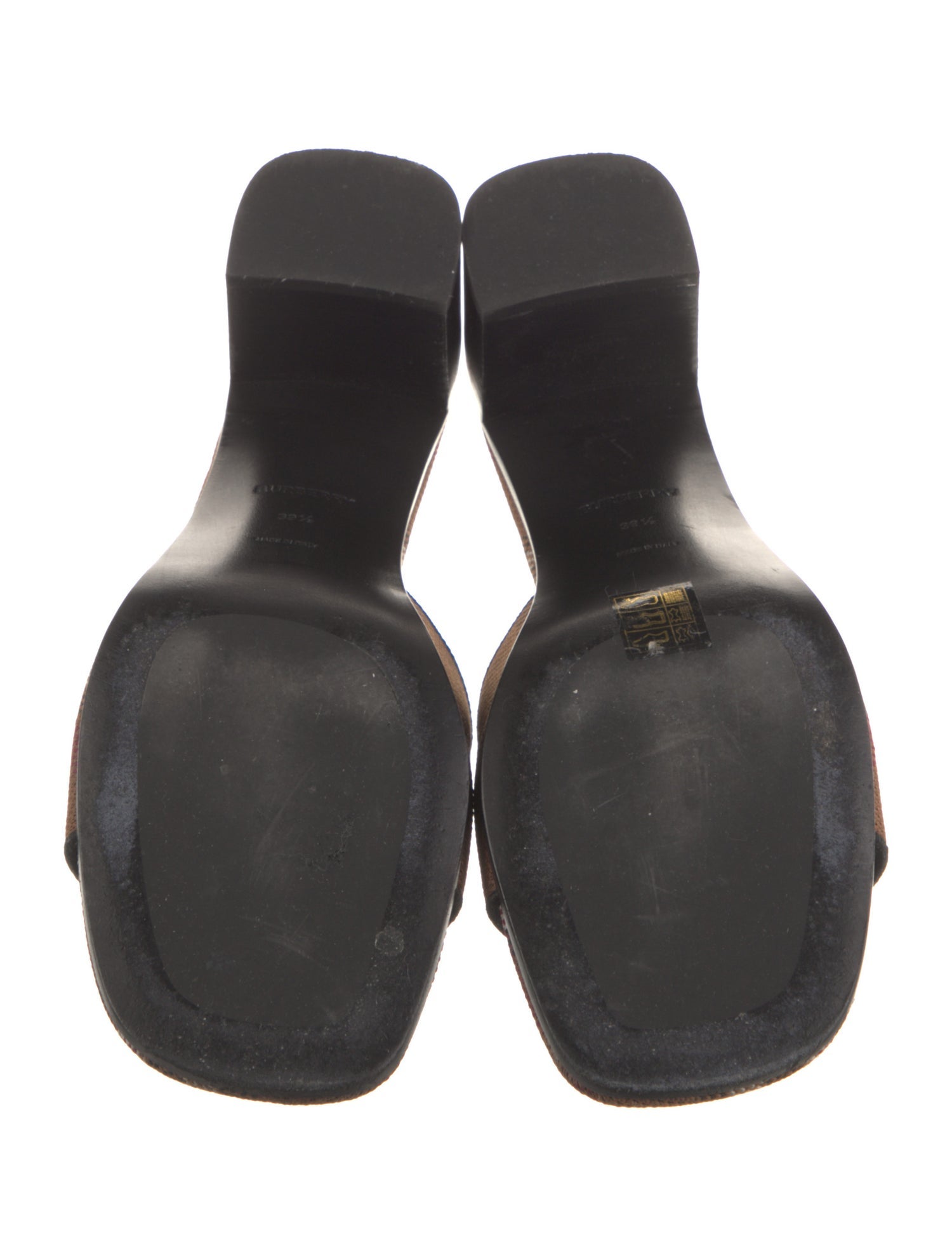 Burberry Nova Check Pattern Slides