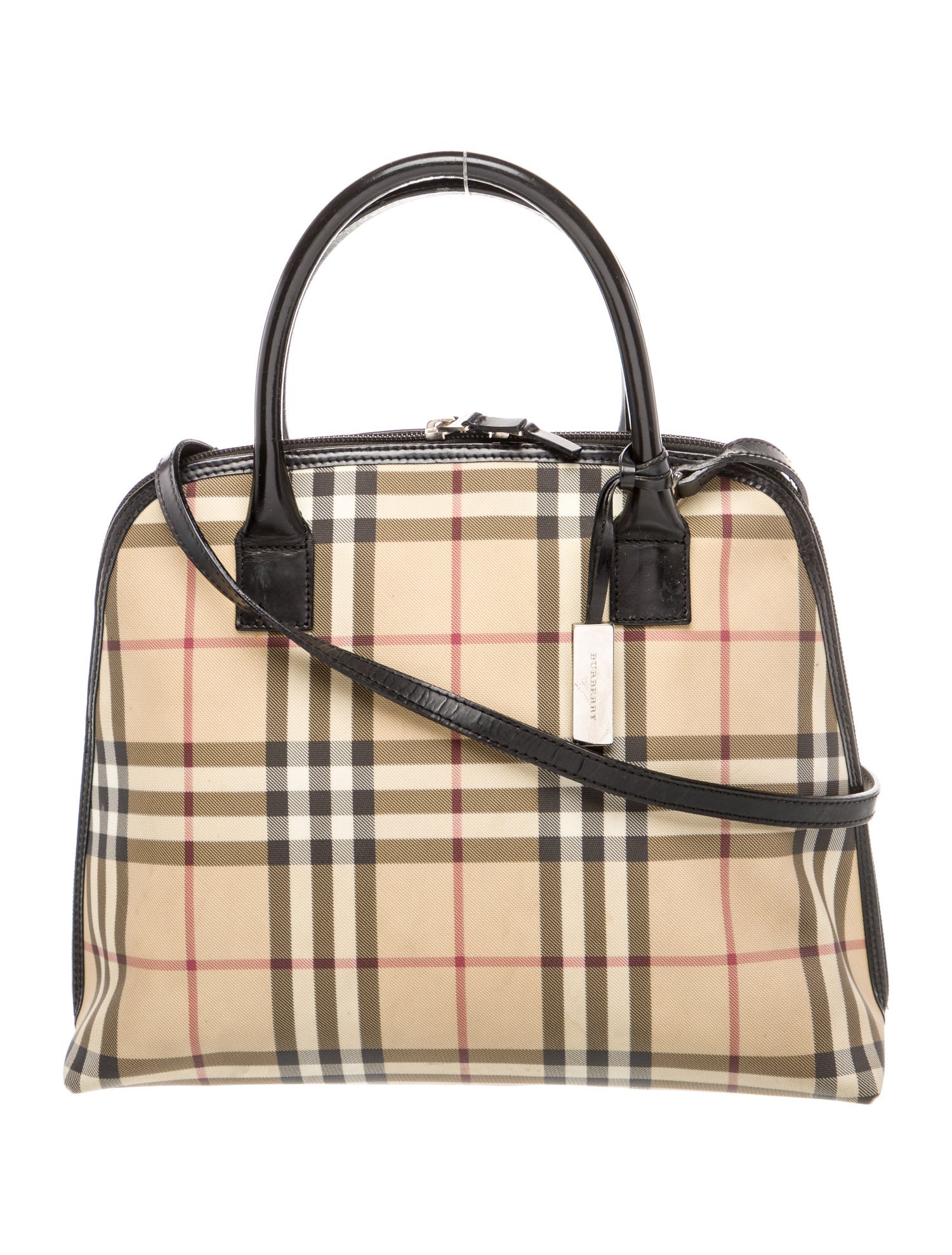Burberry Nova Check Top Handle Bag Vintage