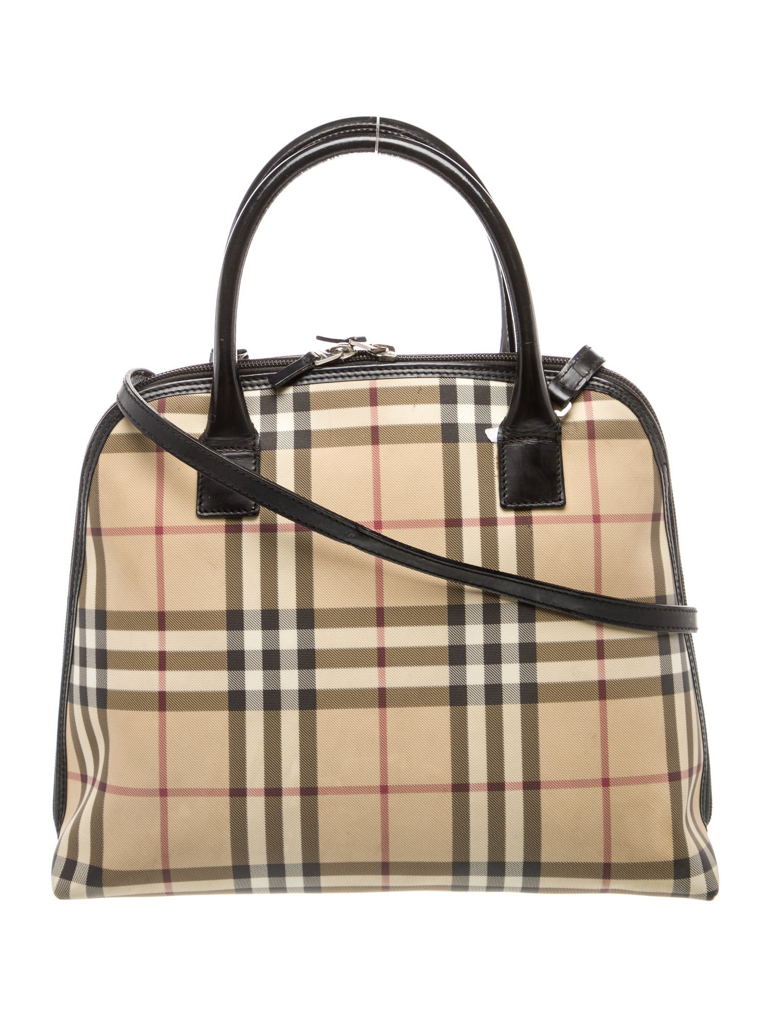 Burberry Nova Check Top Handle Bag Vintage