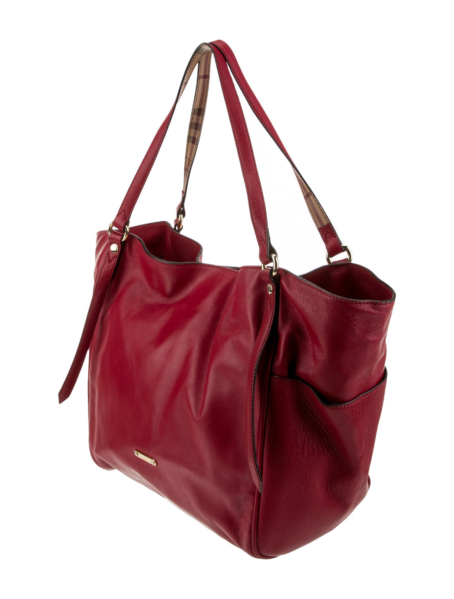 Burberry Haymarket Check Top Handle Bag