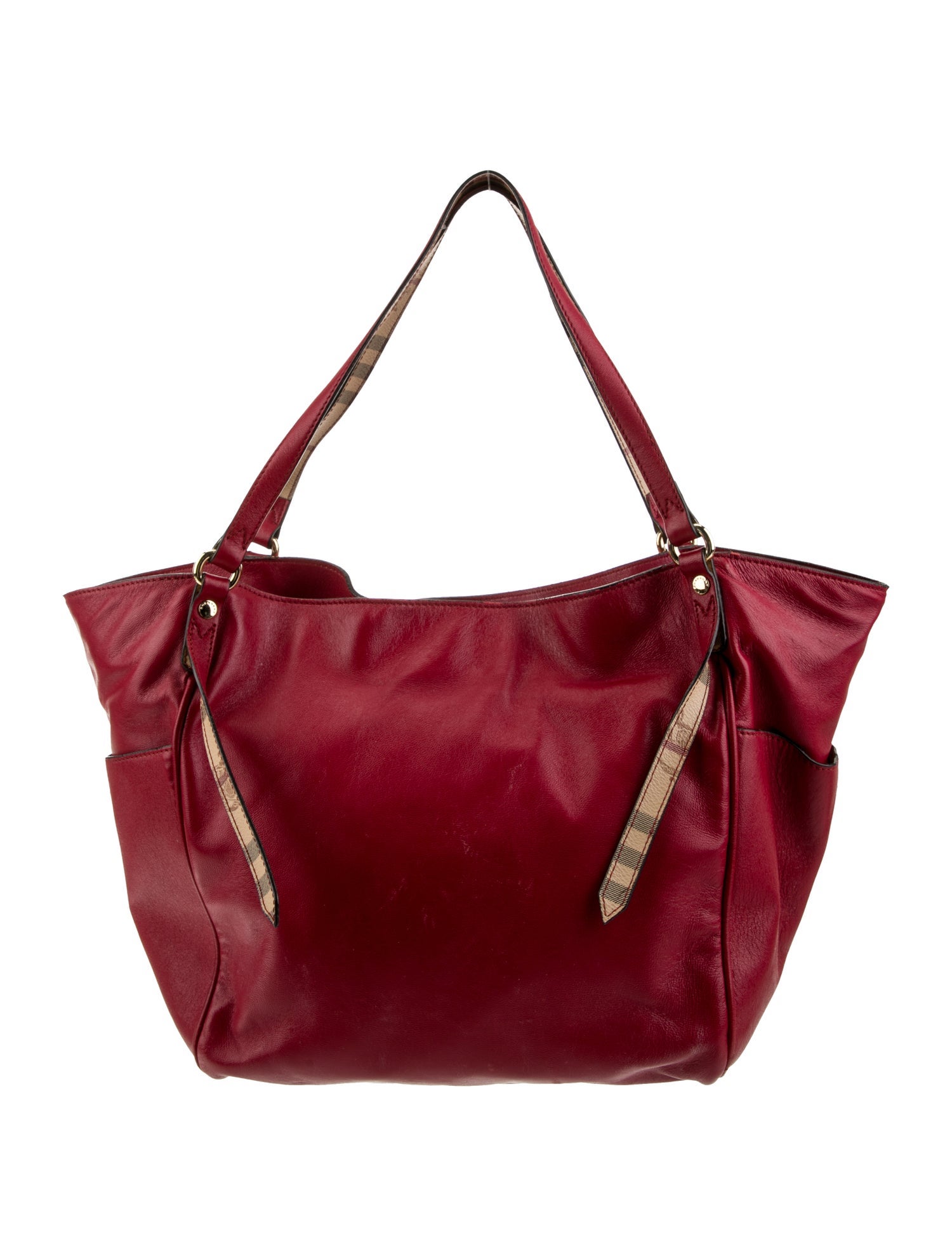 Burberry Haymarket Check Top Handle Bag