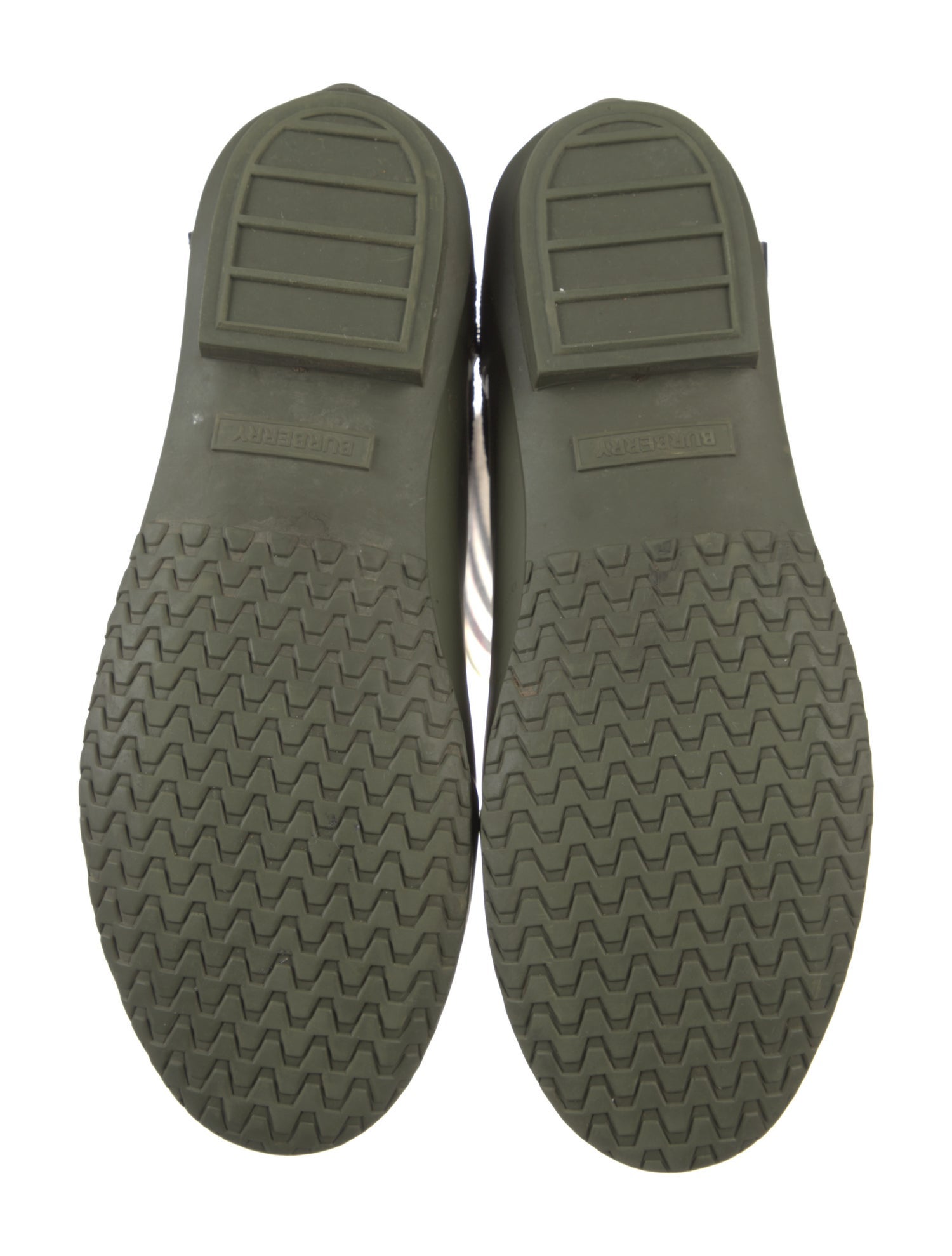 Burberry House Check Pattern Canvas Rain Boots