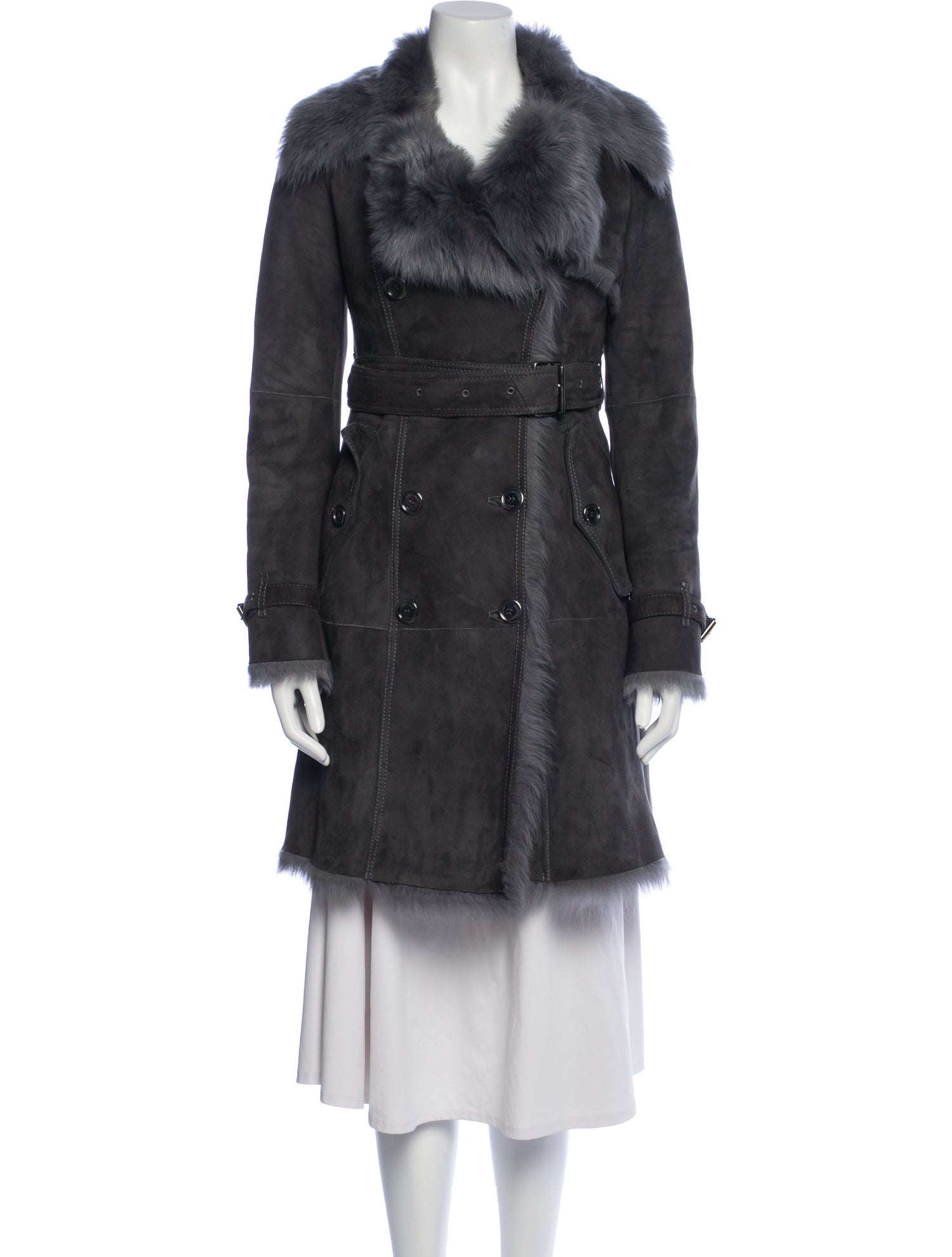 Burberry Shearling Fur Coat