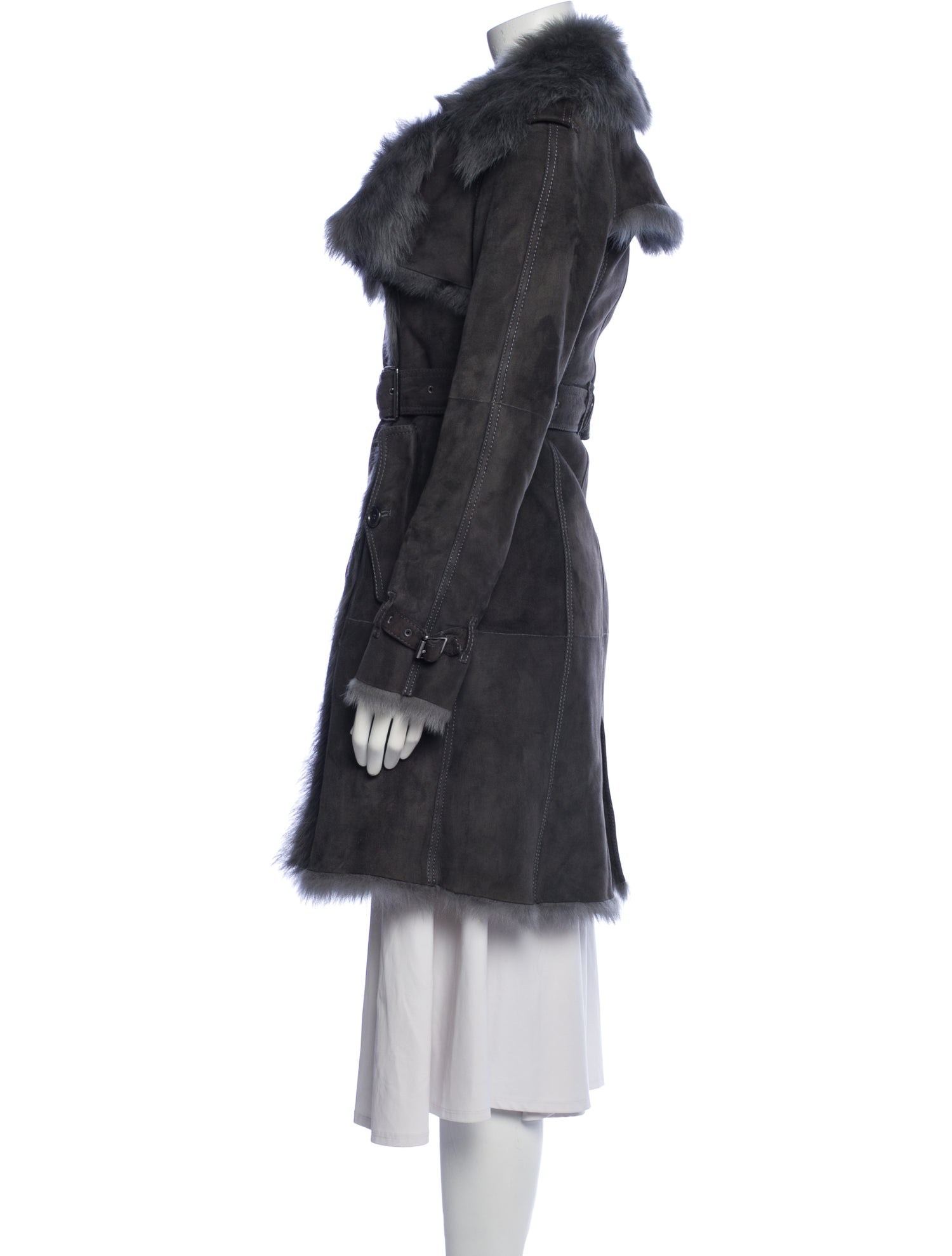 Burberry Shearling Fur Coat