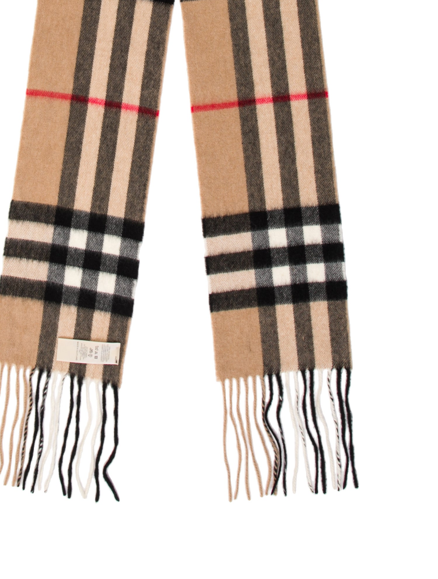 Burberry Cashmere Nova Check Pattern Scarf