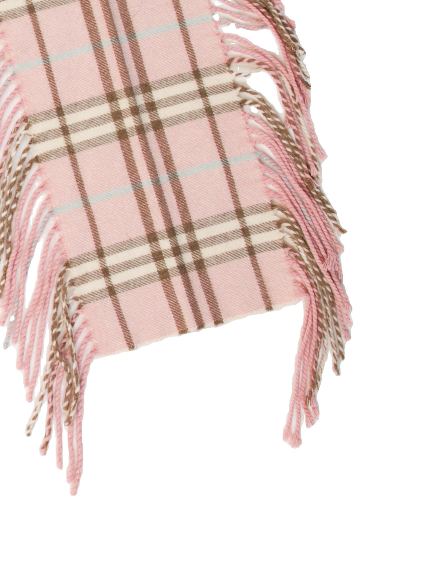 Burberry Cashmere Nova Check Pattern Scarf
