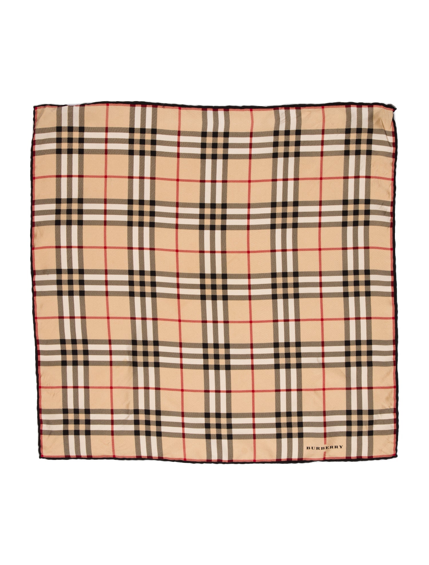 Burberry London Nova Check Silk Pocket Square