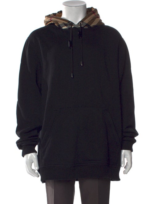 Burberry House Check Pattern Crew Neck Hoodie