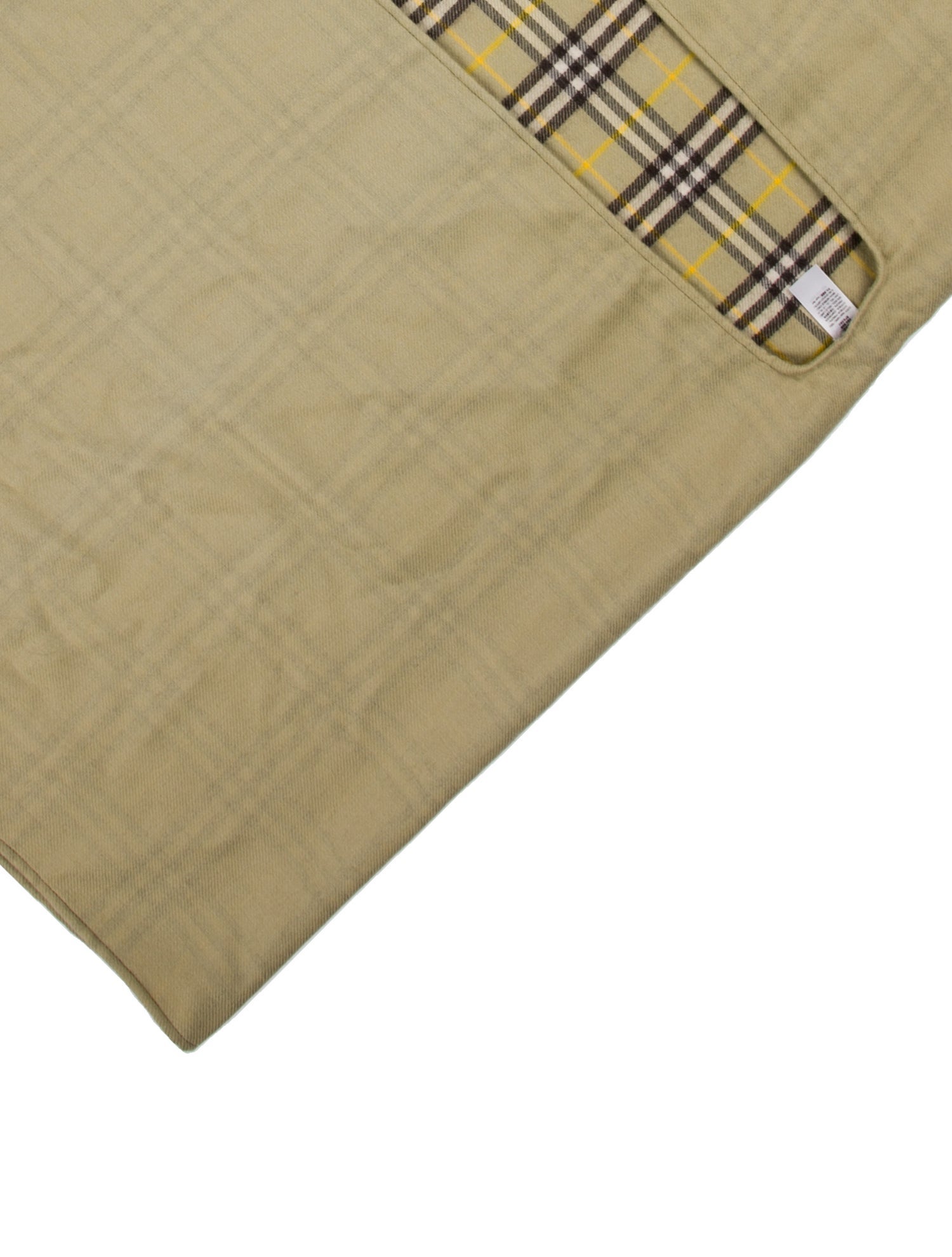 Burberry Wool Nova Check Pattern Shawl