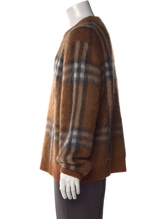 Burberry House Check Pattern Crew Neck Pullover