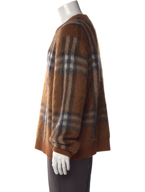 Burberry House Check Pattern Crew Neck Pullover