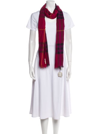 Burberry Virgin Wool House Check Pattern Scarf