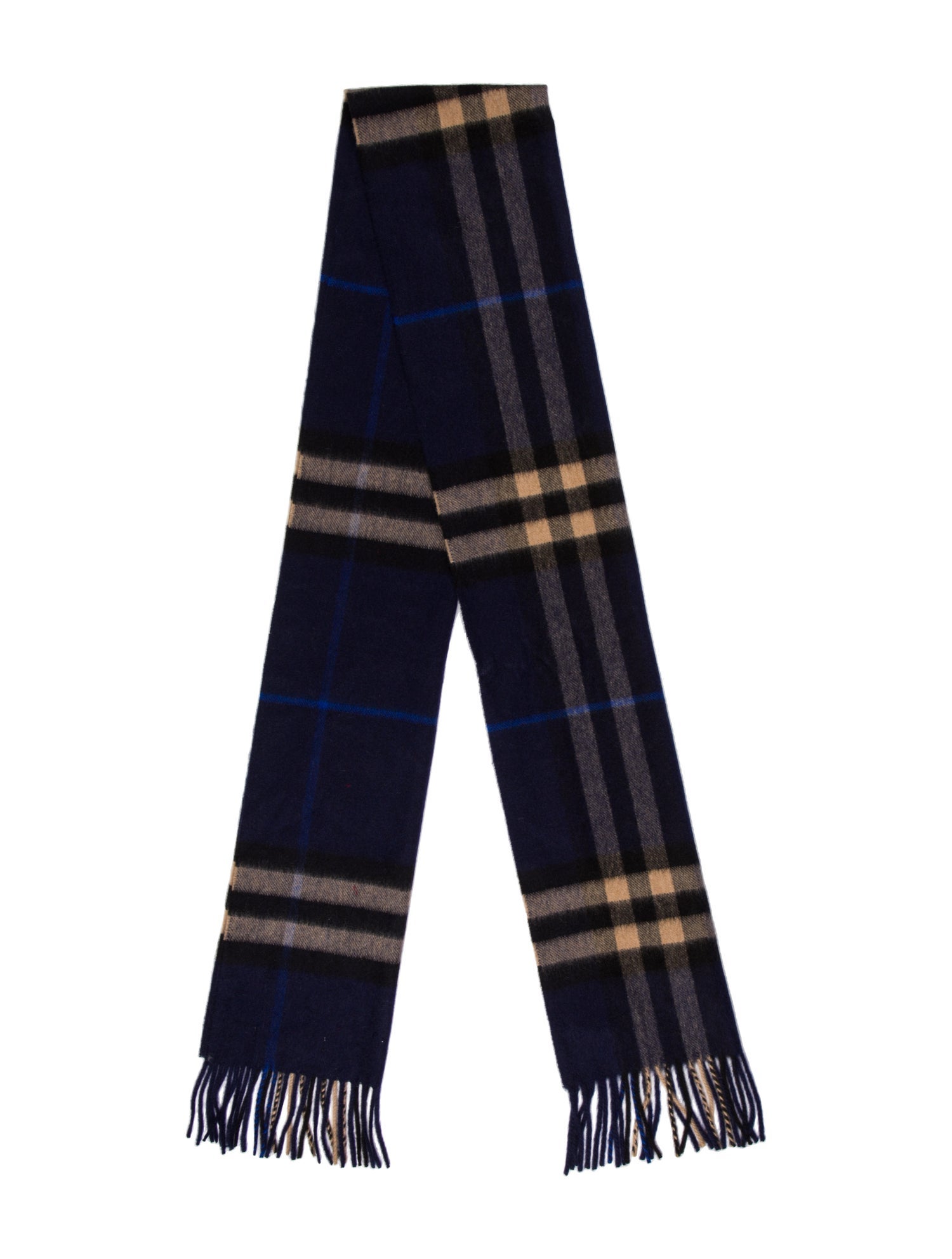 Burberry Cashmere House Check Pattern Scarf