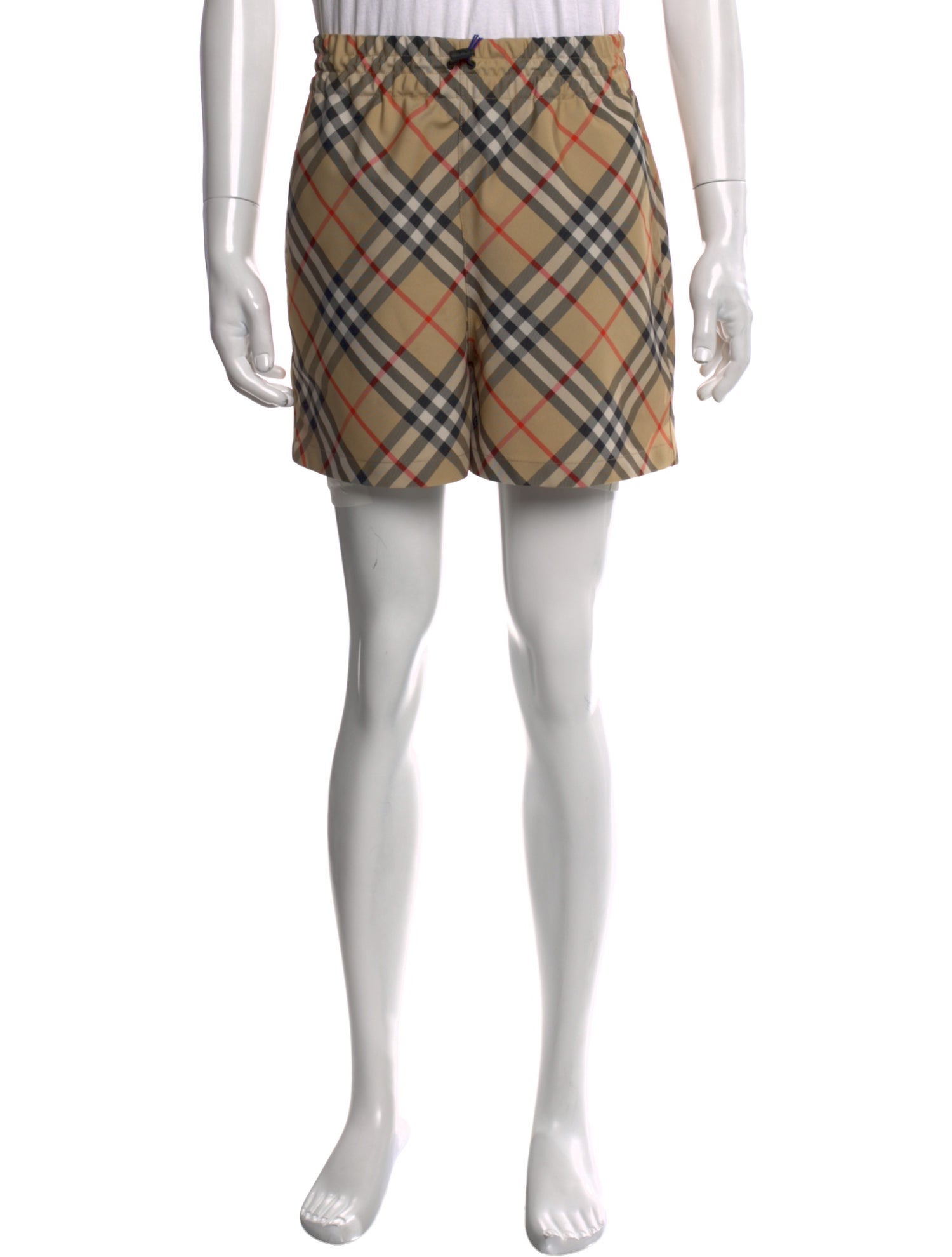Burberry House Check Pattern Flat Front Shorts w/ Tags