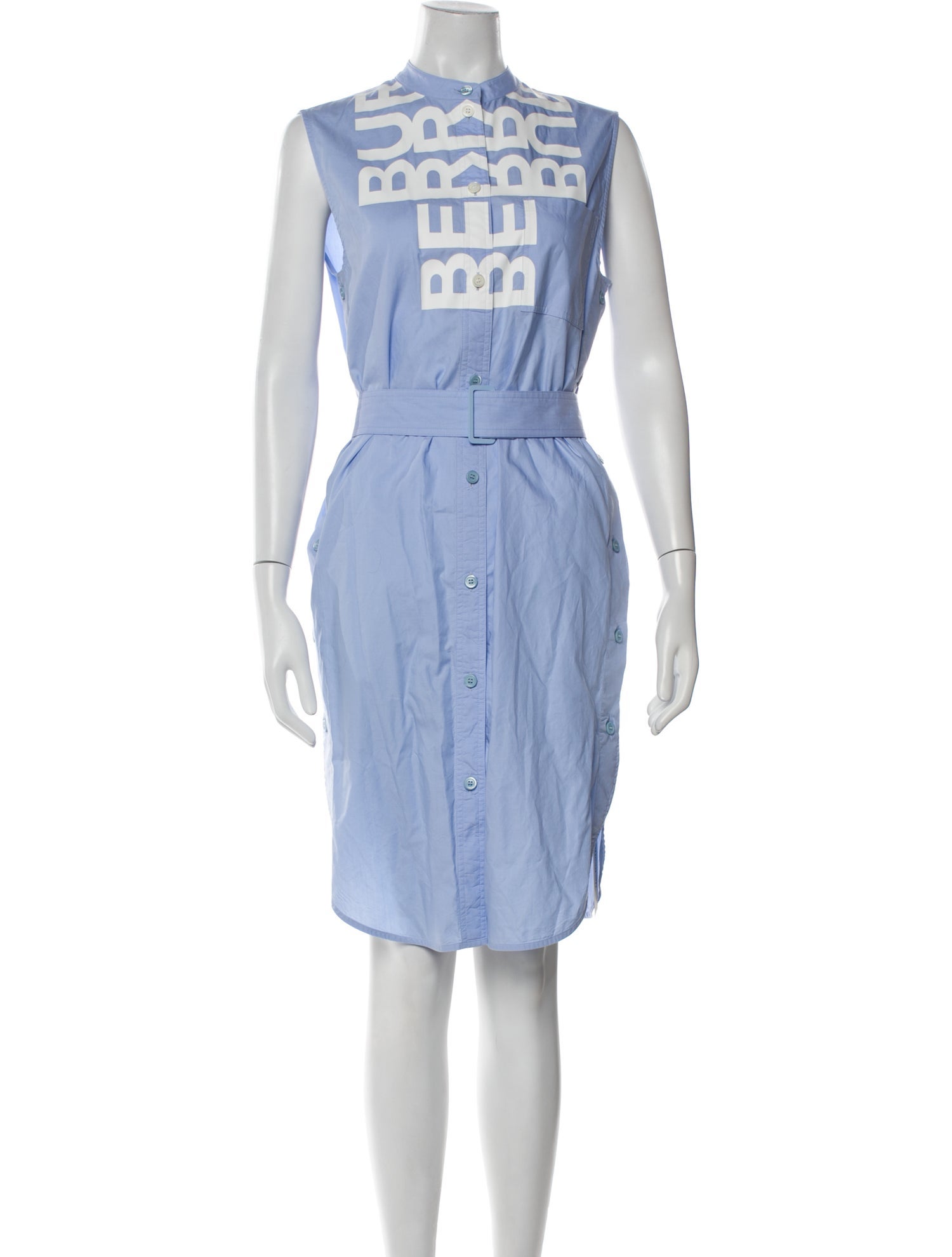 Burberry Crew Neck Knee-Length Dress