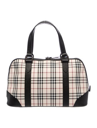 Burberry Nova Check Top Handle Bag