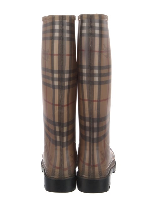 Burberry Horseferry Check Pattern Rubber Rain Boots