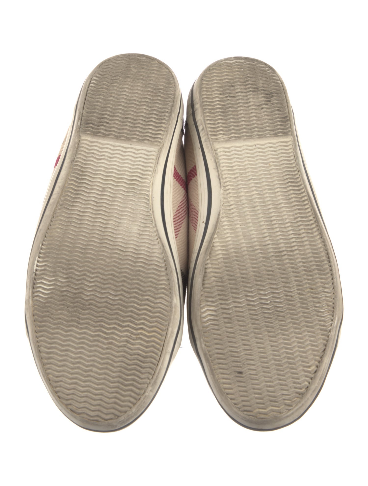 Burberry Exploded Check Pattern Canvas Sneakers