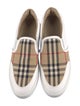 Burberry Nova Check Pattern Leather Sneakers