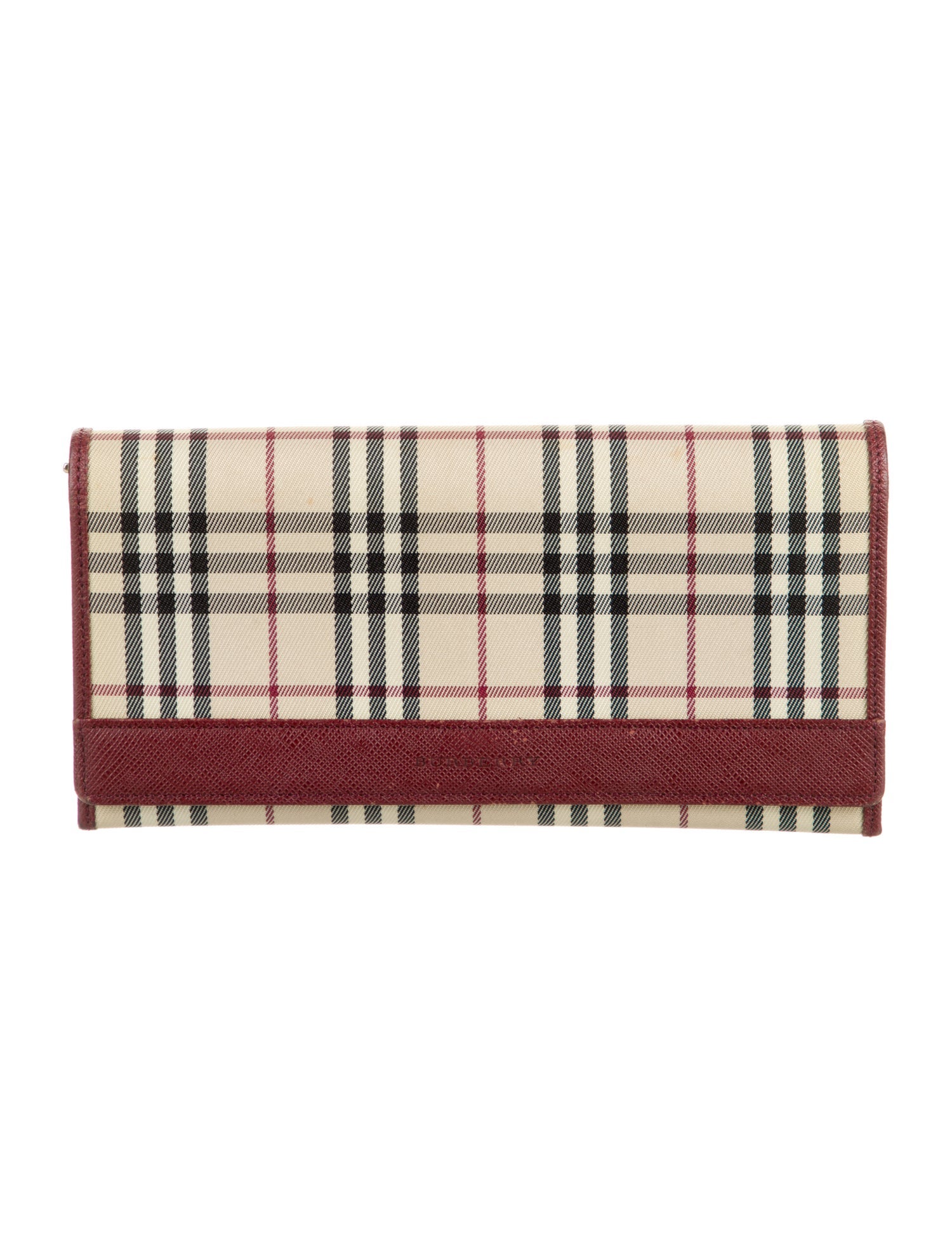 Burberry House Check Pattern Continental Wallet