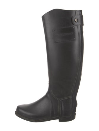 Burberry Nova Check Pattern Rubber Rain Boots