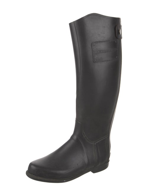 Burberry Nova Check Pattern Rubber Rain Boots