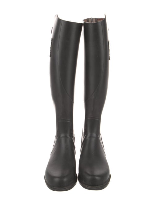 Burberry Nova Check Pattern Rubber Rain Boots