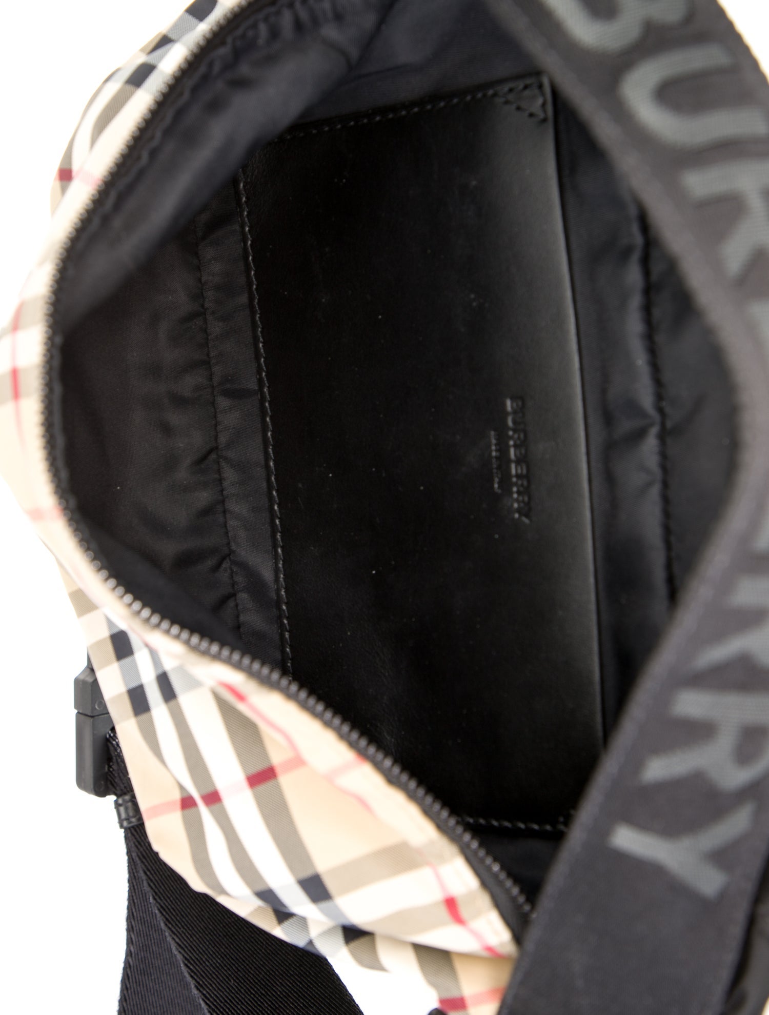 Burberry Nylon CHECK SONNY BUM BAG