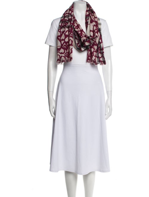 Burberry Wool Heart Check Scarf