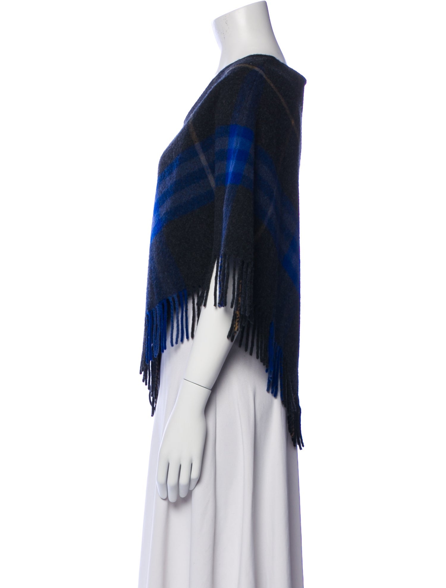 Burberry London Merino Wool Plaid Print Sweater