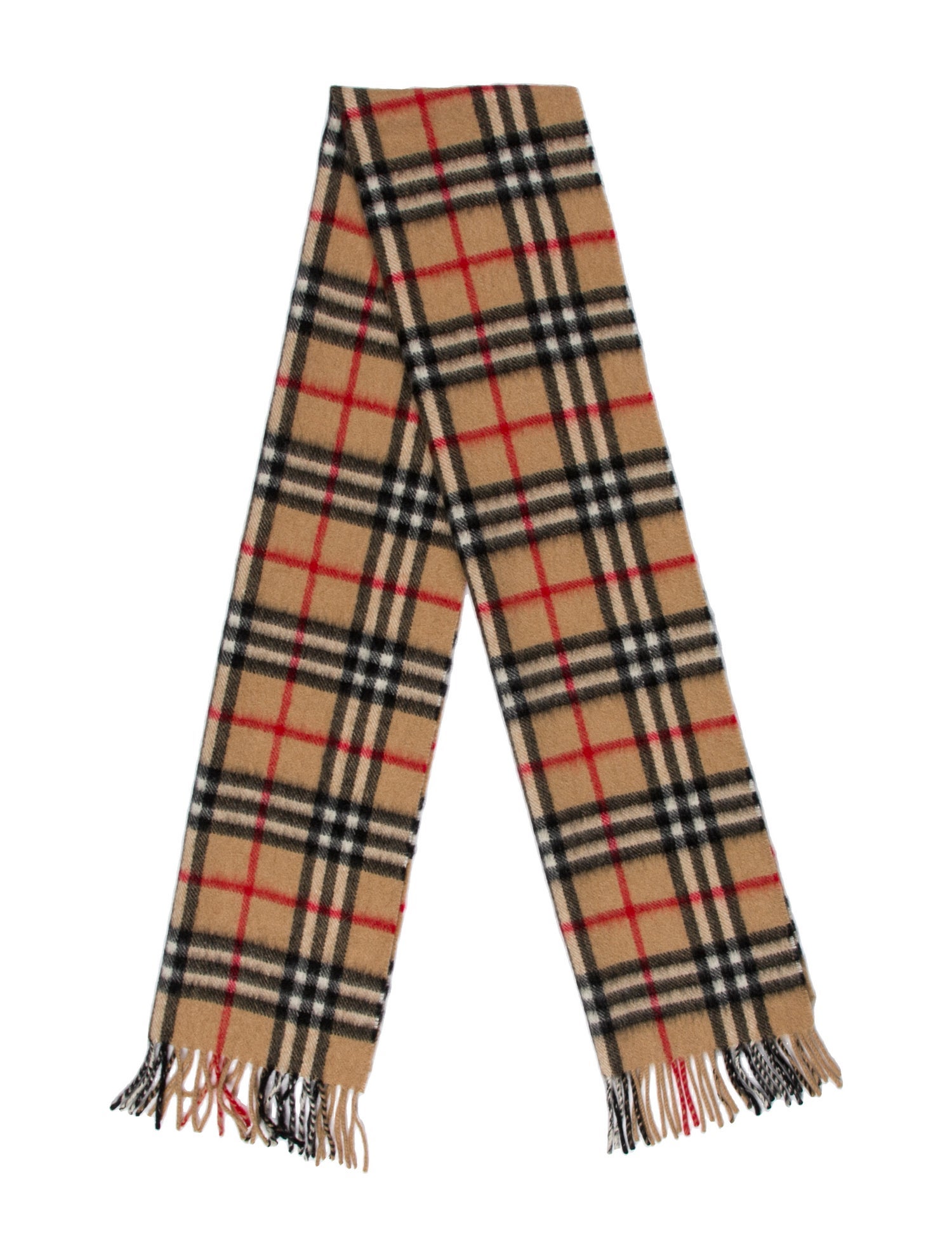 Burberry's Cashmere House Check Pattern Scarf