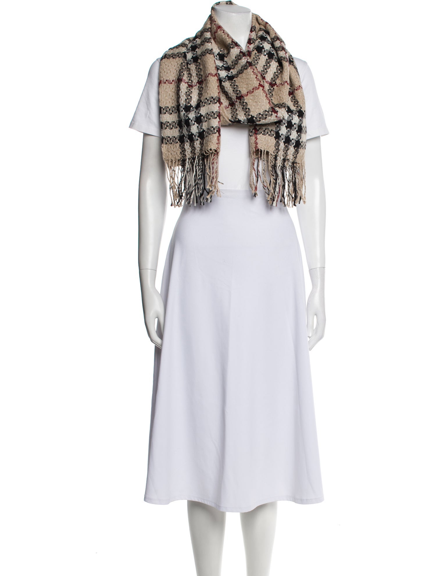 Burberry Baby Alpaca House Check Pattern Scarf