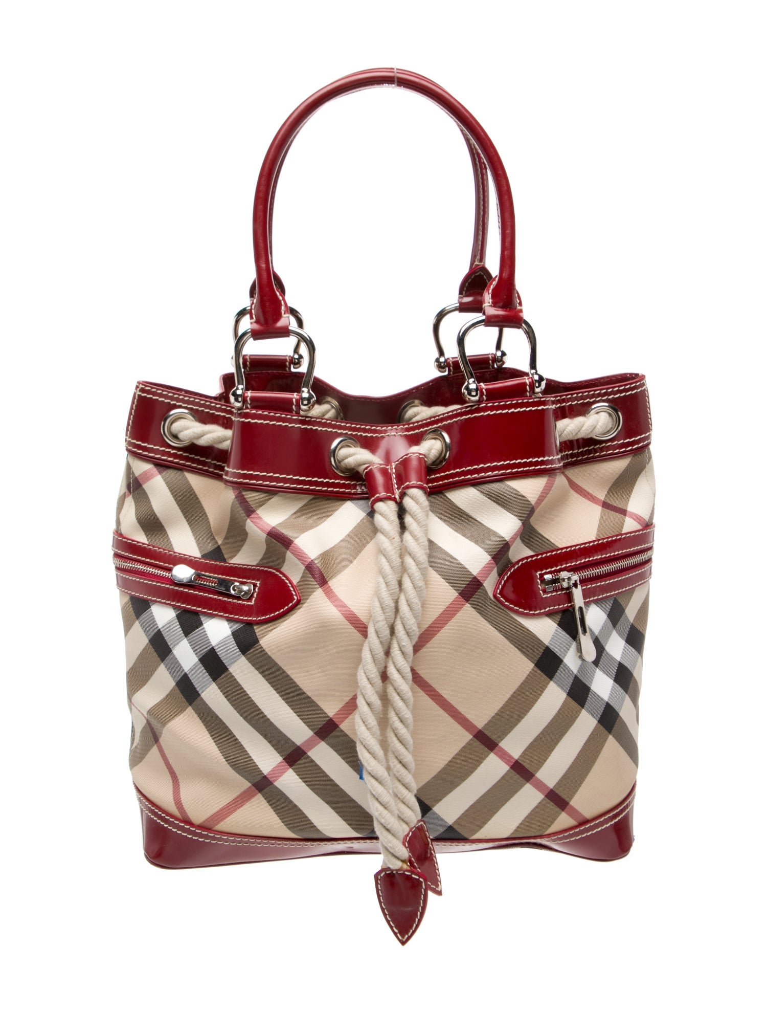 Burberry Nova Check Bucket Bag