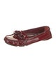 Burberry Patent Leather Chain-Link Accents Flats