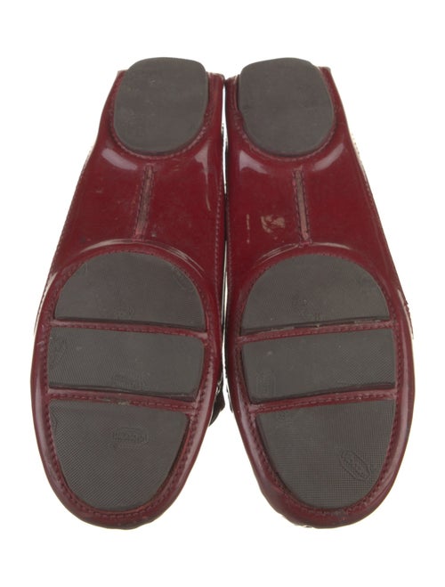 Burberry Patent Leather Chain-Link Accents Flats