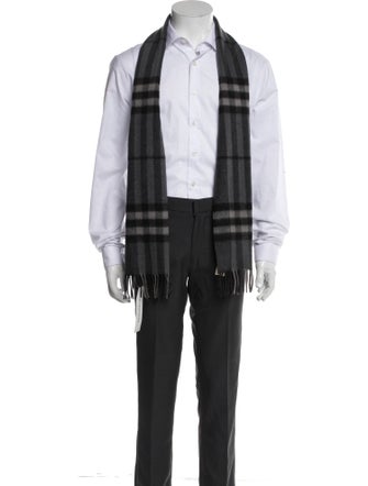 Burberry 'Pursuit of Happiness' Striped Harness Cashmere Scarf