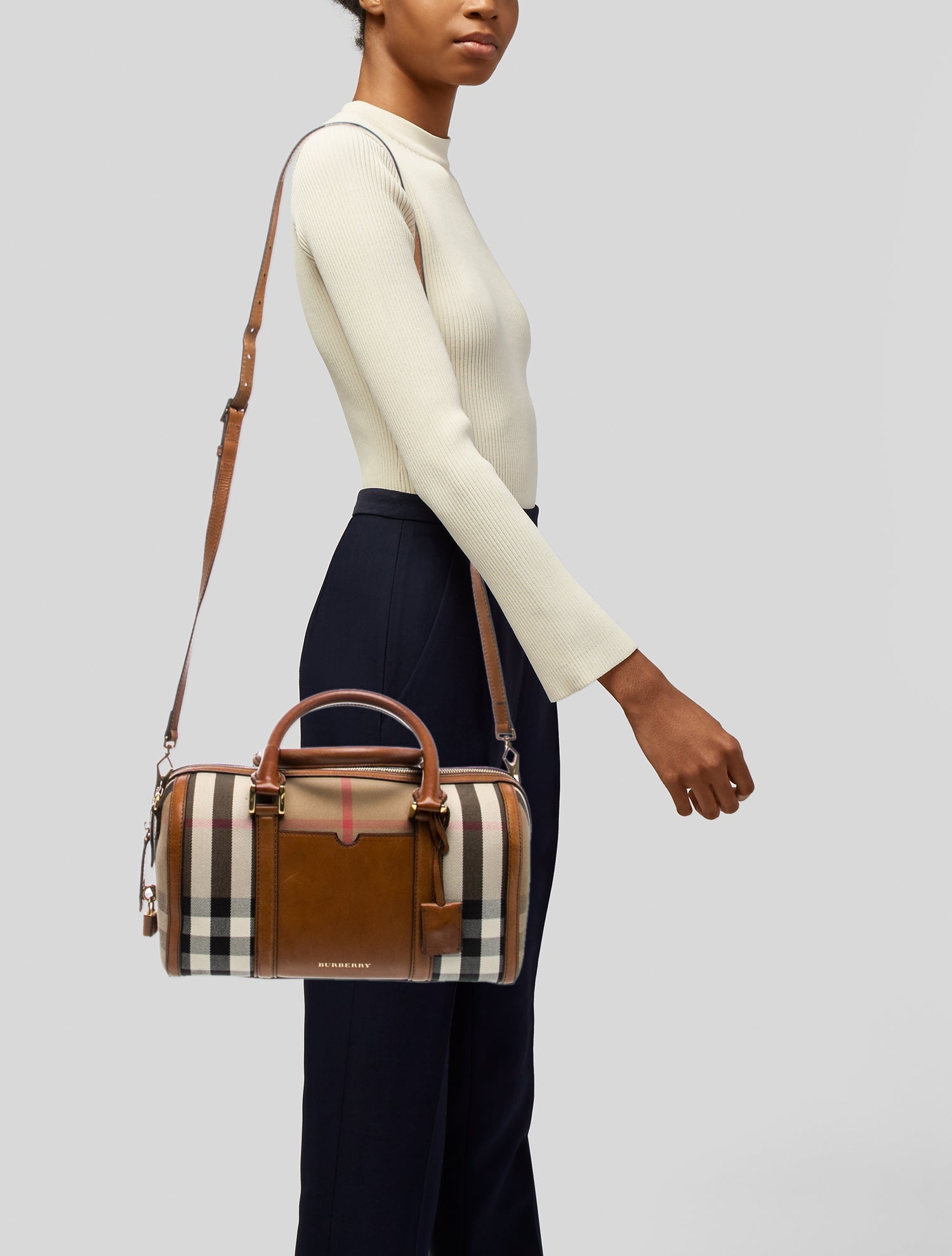 Burberry House Check Top Handle Bag