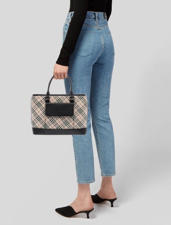 Burberry Nova Check Top Handle Bag