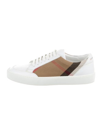 Burberry Leather Printed Sneakers