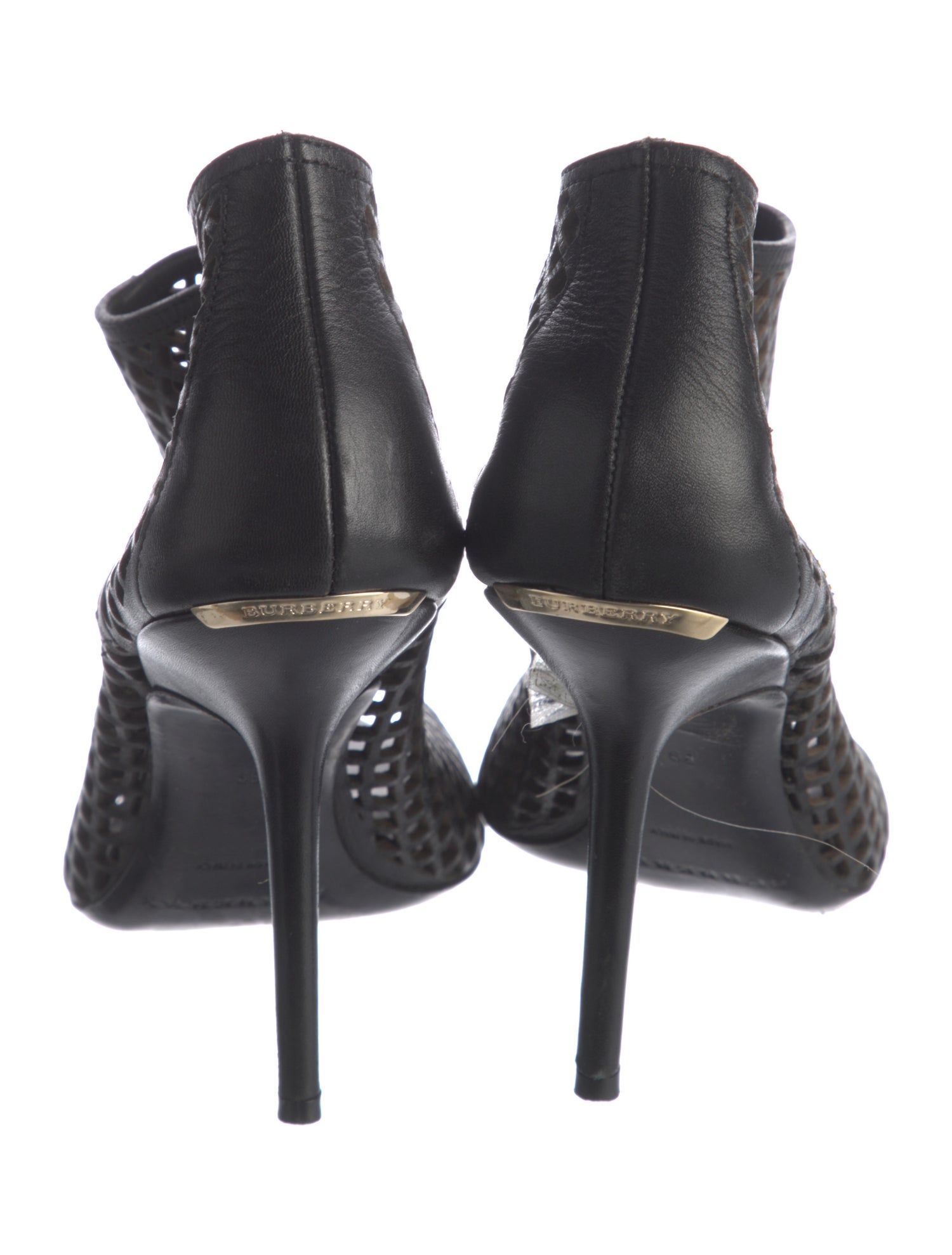 Burberry Leather Lasercut Accents Pumps