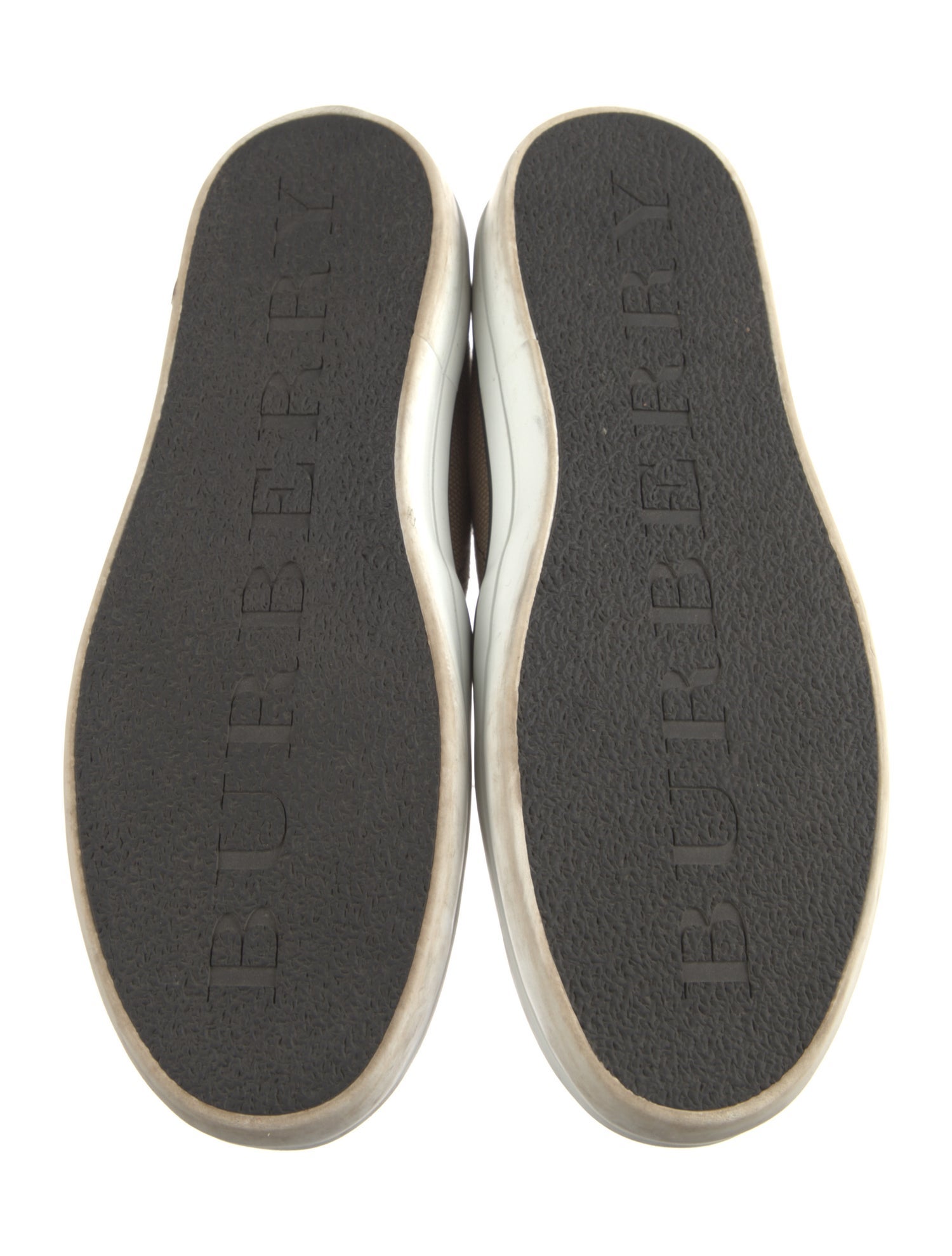 Burberry House Check Pattern Canvas Loafers