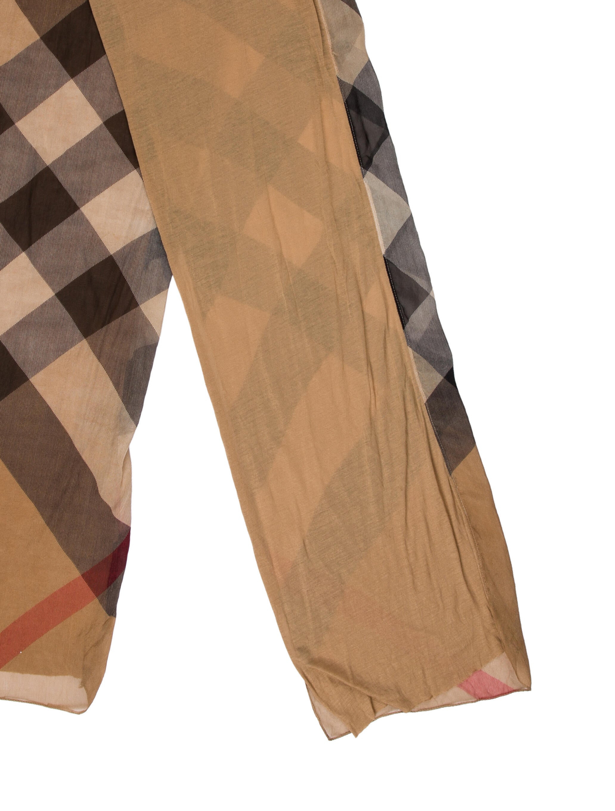 Burberry Silk Exploded Check Pattern Scarf