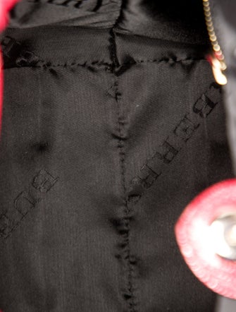 Burberry Leather Top Handle Bag