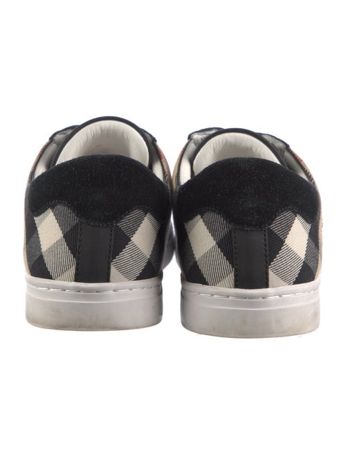 Burberry Exploded Check Pattern Leather Sneakers