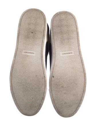 Burberry Exploded Check Pattern Leather Sneakers