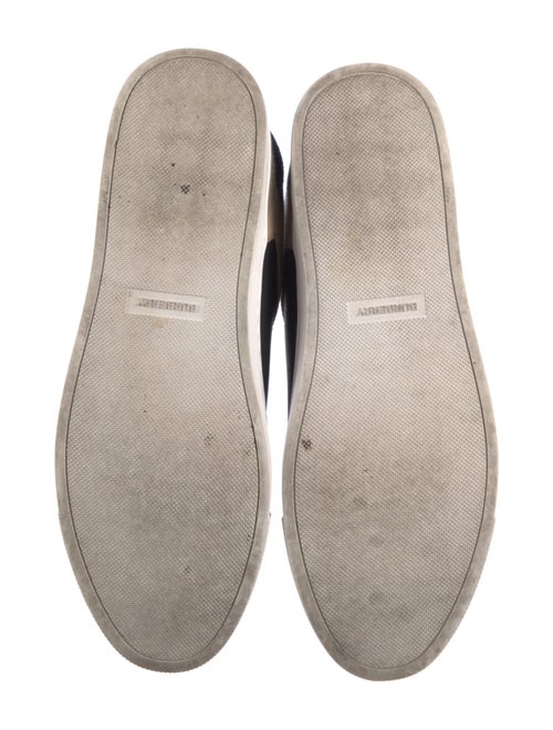 Burberry Exploded Check Pattern Leather Sneakers