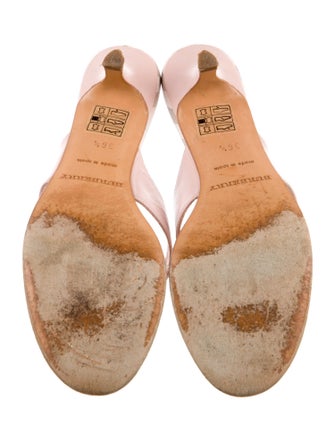 Burberry Nova Check Pattern Leather Slides