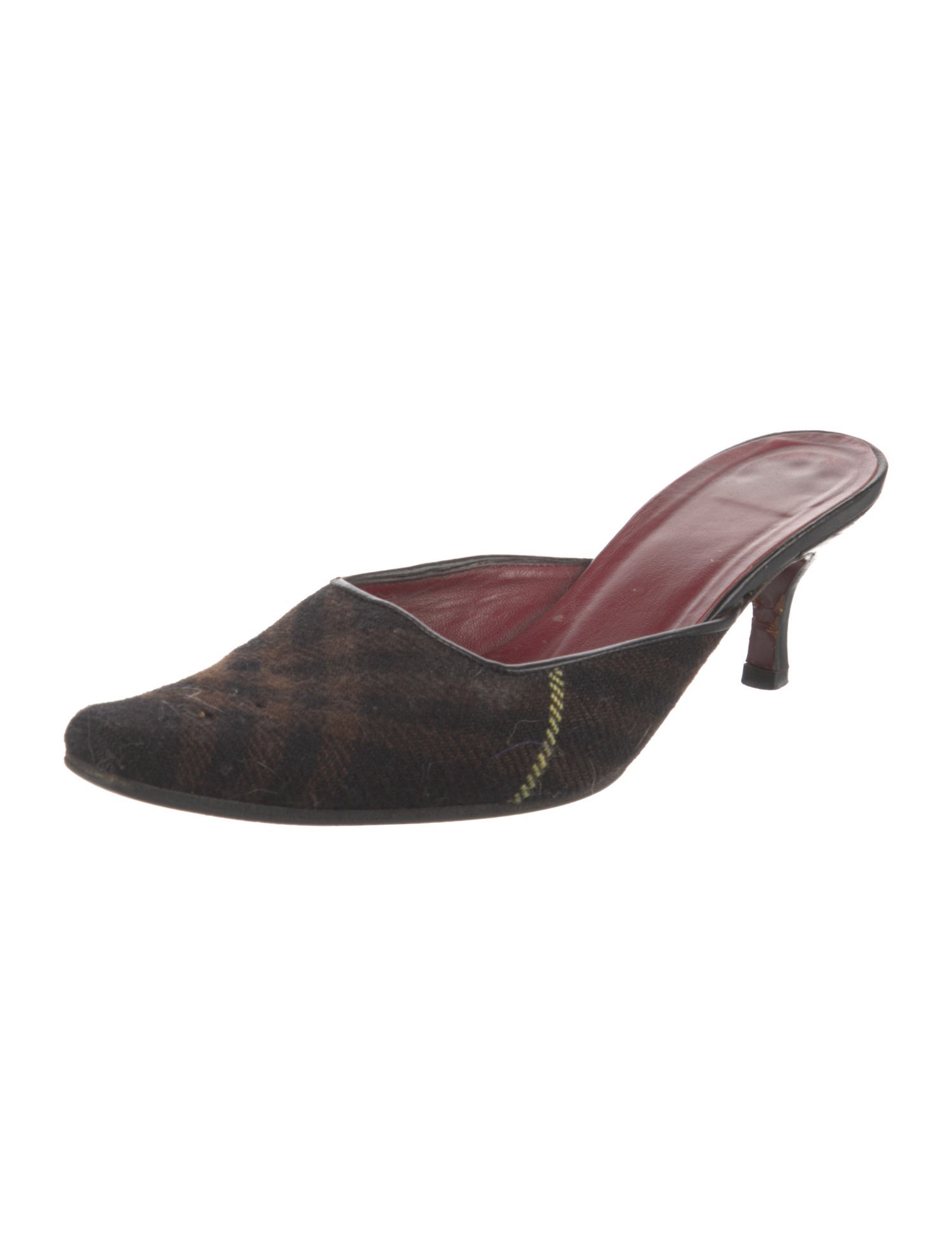 Burberry Super Nova Check Pattern Mules